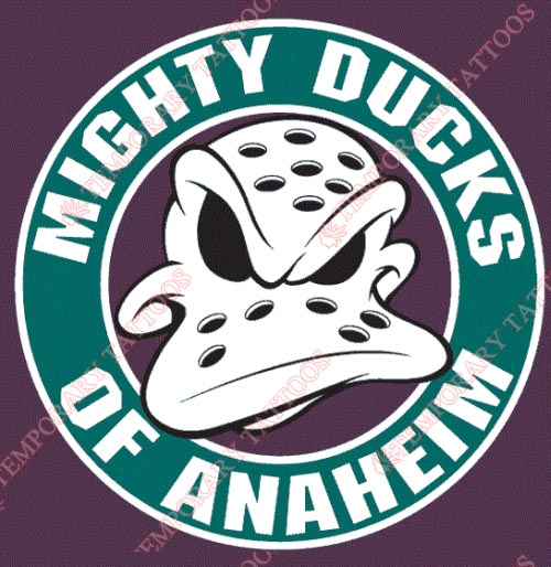 Anaheim Ducks Customize Temporary Tattoos Stickers NO.61